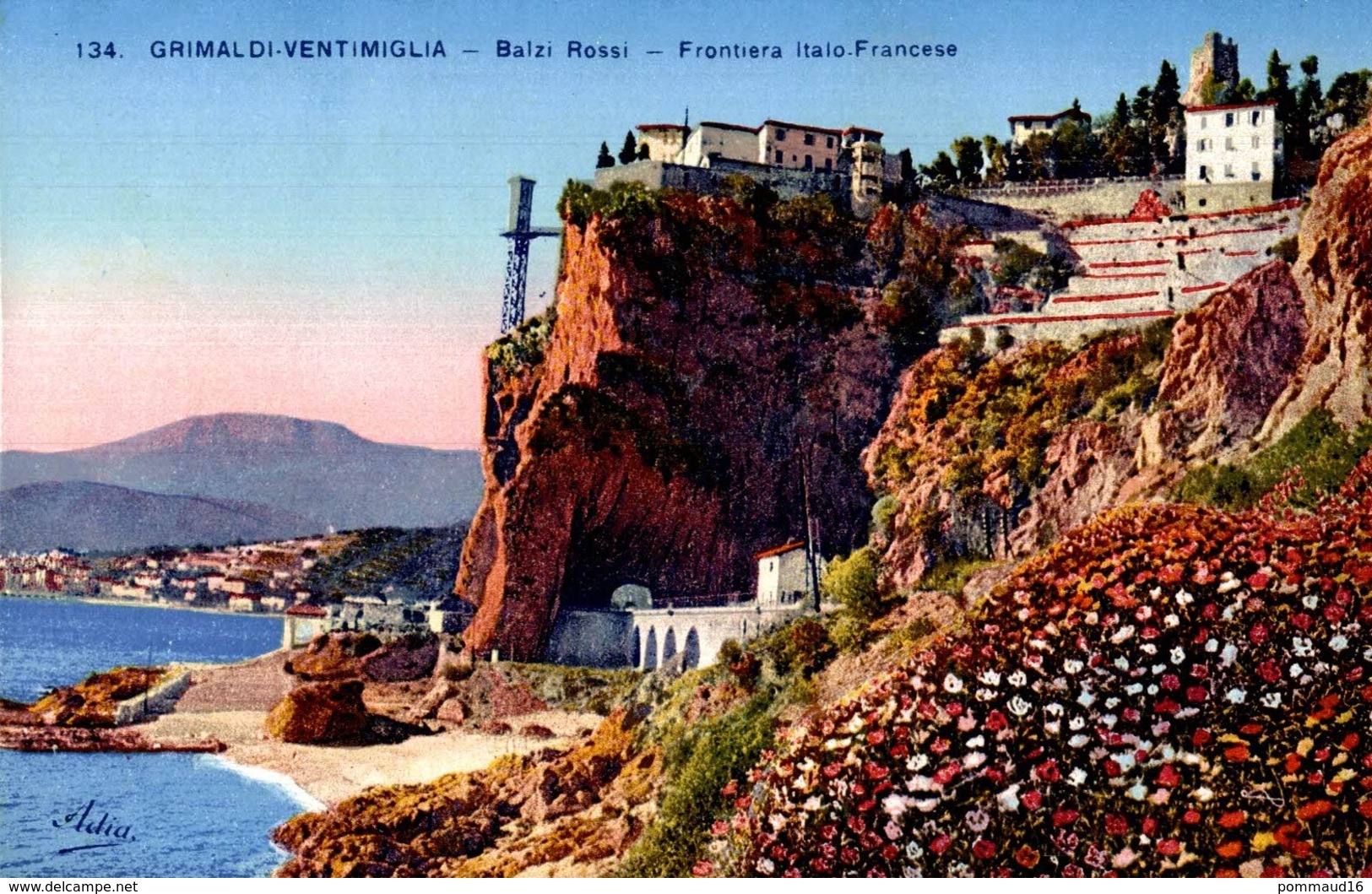 CPA Grimaldi Di Ventimiglia Balzi Rossi Frontiera Italo-Francese - Imperia