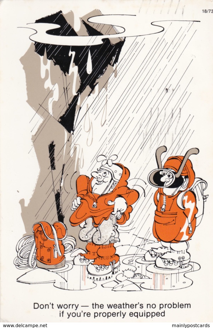 AL04 Comic/Humour - Mountaineering In The Rain - Humour