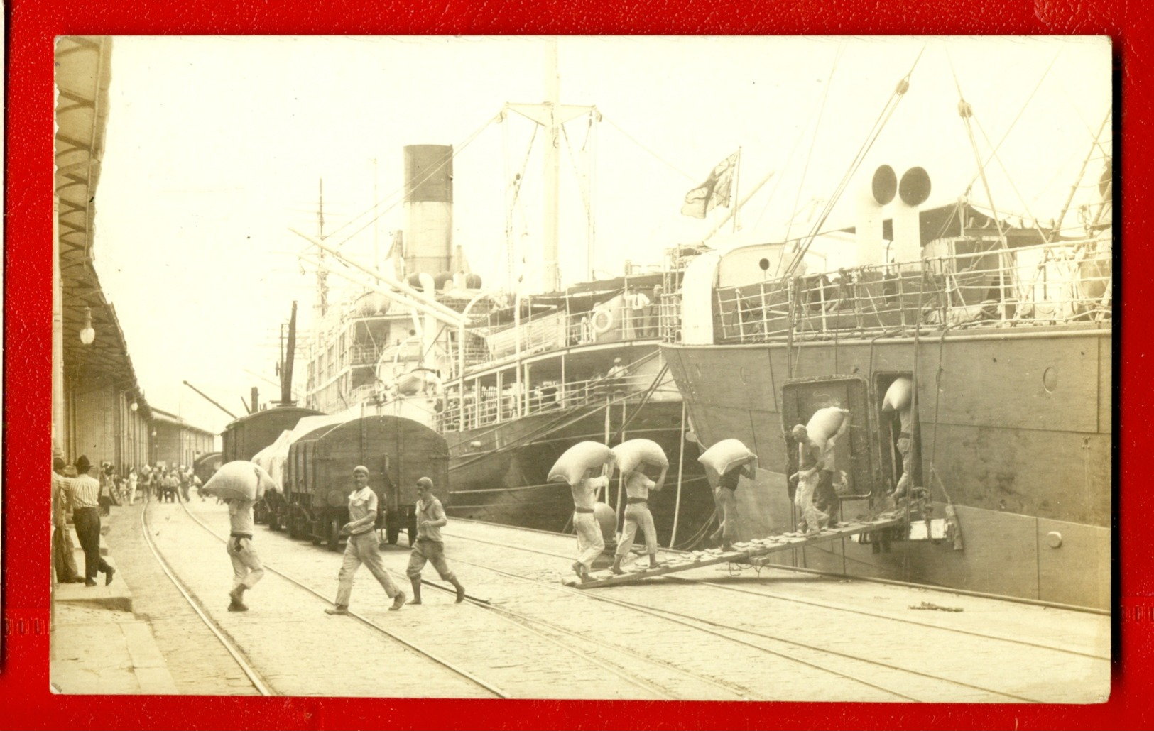 909 SHIP OCEAN LINER '' ? '' VINTAGE PHOTO POSTCARD - Andere & Zonder Classificatie