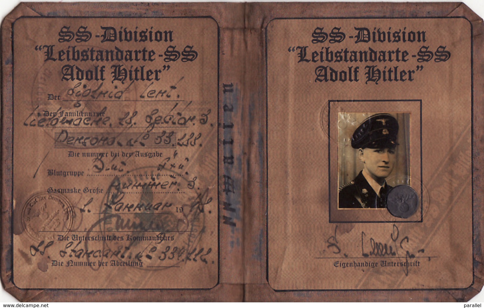 DOCUMENT III Reich. Nazi WW2 Germany.not Original - Documentos