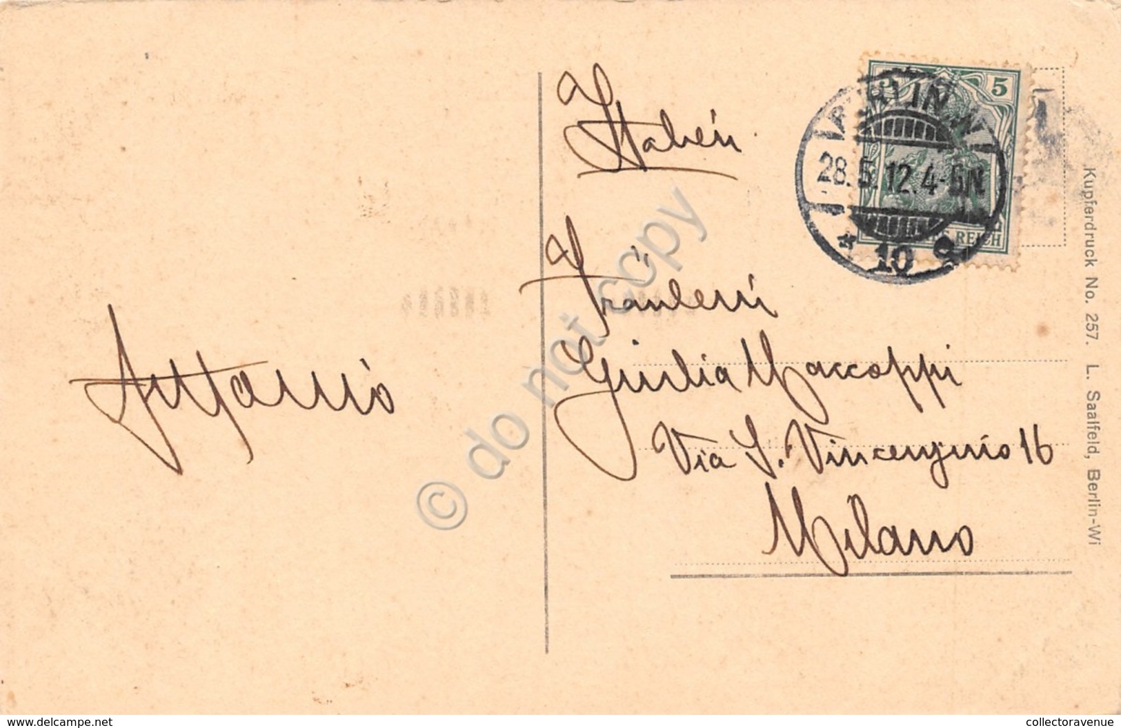 Cartolina Berlin Rechstagsgebaude 1912 - Non Classificati