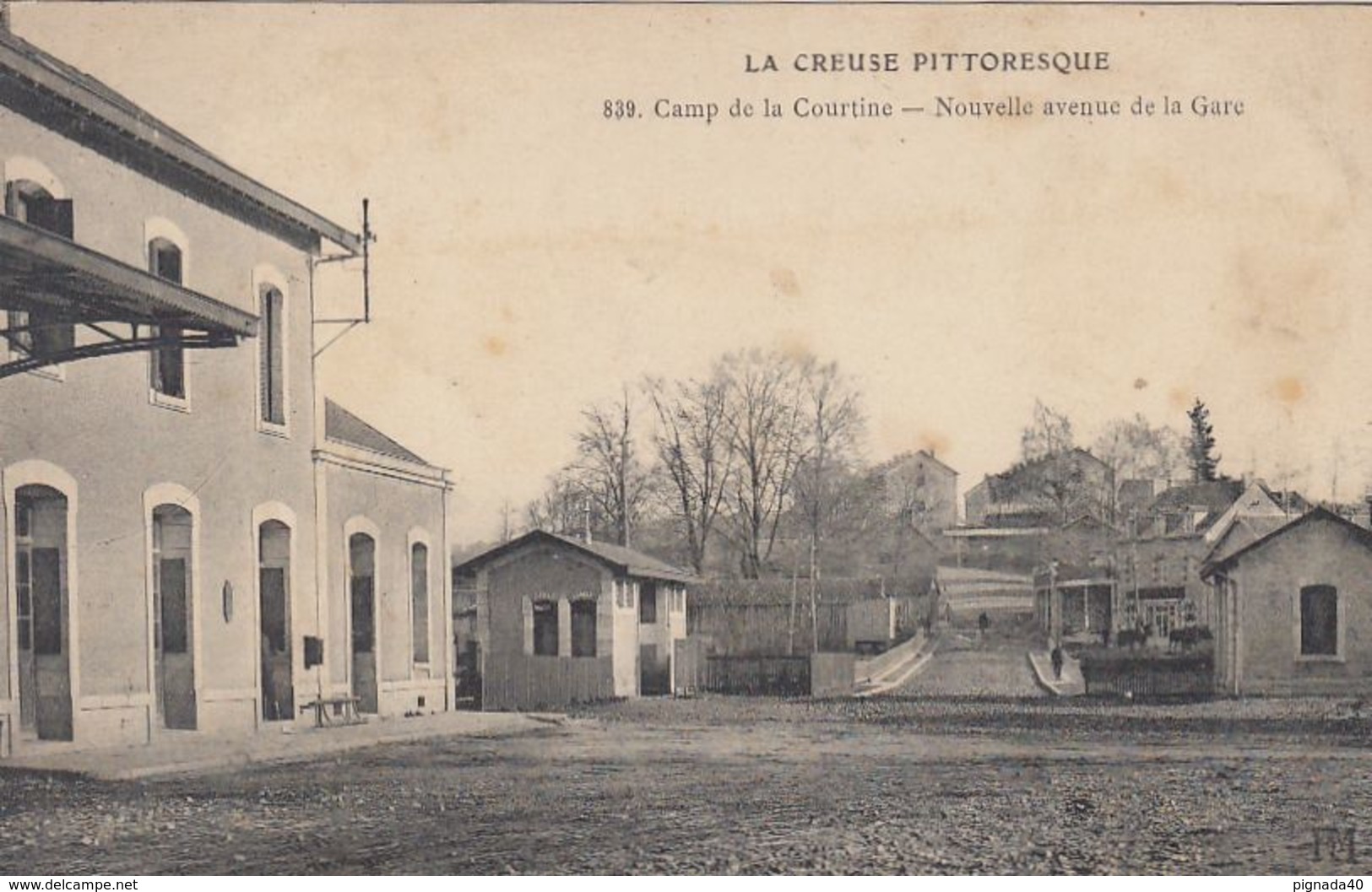 Cp , 23 , LA COURTINE , Le Camp, Nouvelle Avenue De La Gare - La Courtine