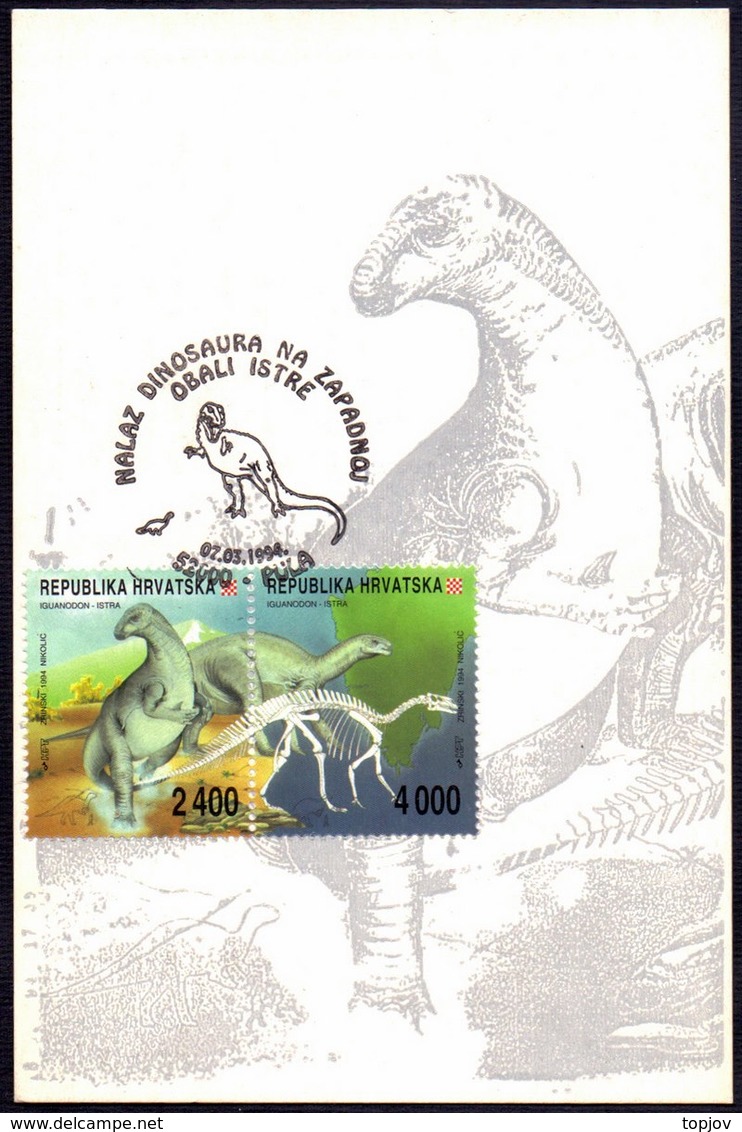 CROATIA - HRVATSKA - ISTRIA - DINOSAURI - MC - 1994 - Croazia