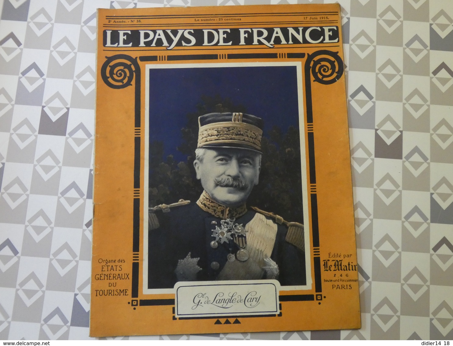 PAYS DE FRANCE N°35. 17/6/15. LANGLE DE CARY. CUISINE. SENEGALAIS. ARGONNE. CARENCY. ZEPPELIN. DISTRACTION .VOSGES. - Français