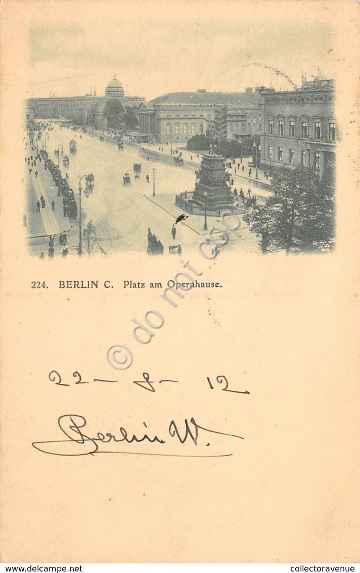 Cartolina Berlin Platz Am Opernhause 1912 - Non Classificati