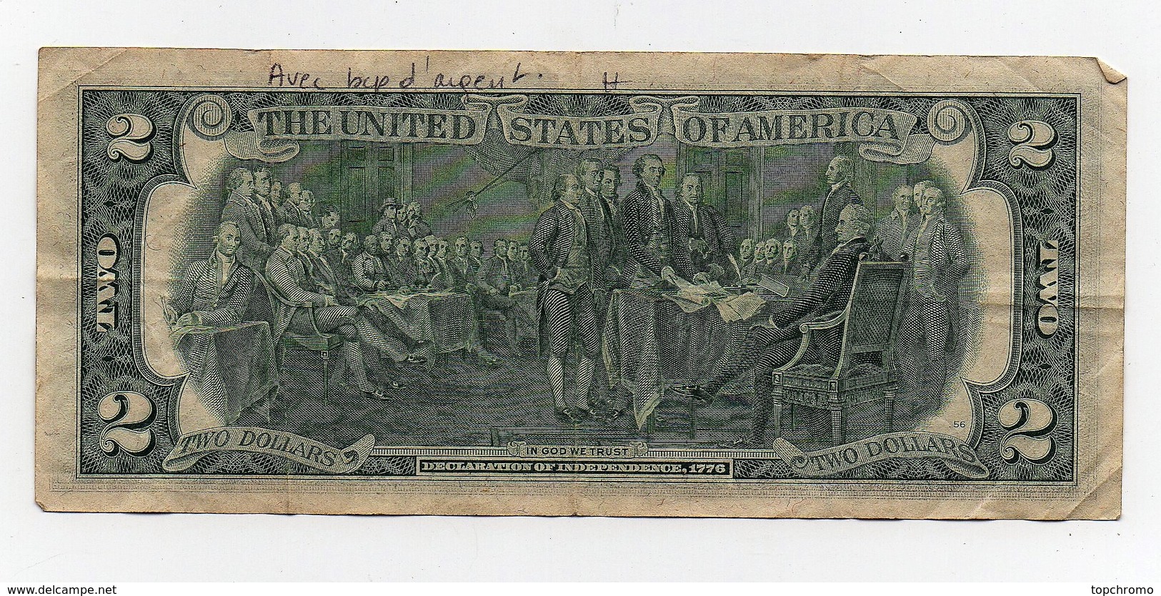 Billet Etats Unis D'Amérique 1976 Two Dollars Jefferson United States Of America - A Identifier