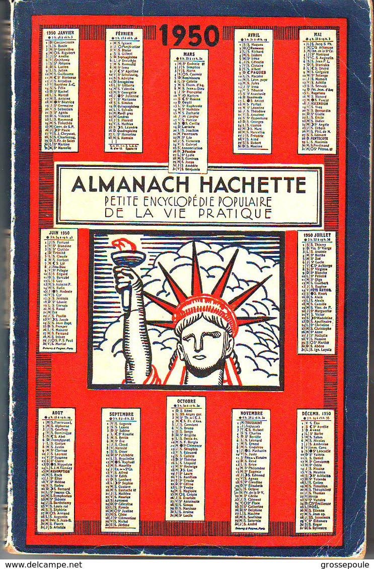 ALMANACH HACHETTE - 1950 - PETITE ENCYCLOPEDIE POPULAIRE DE LA VIE PRATIQUE - Encyclopédies