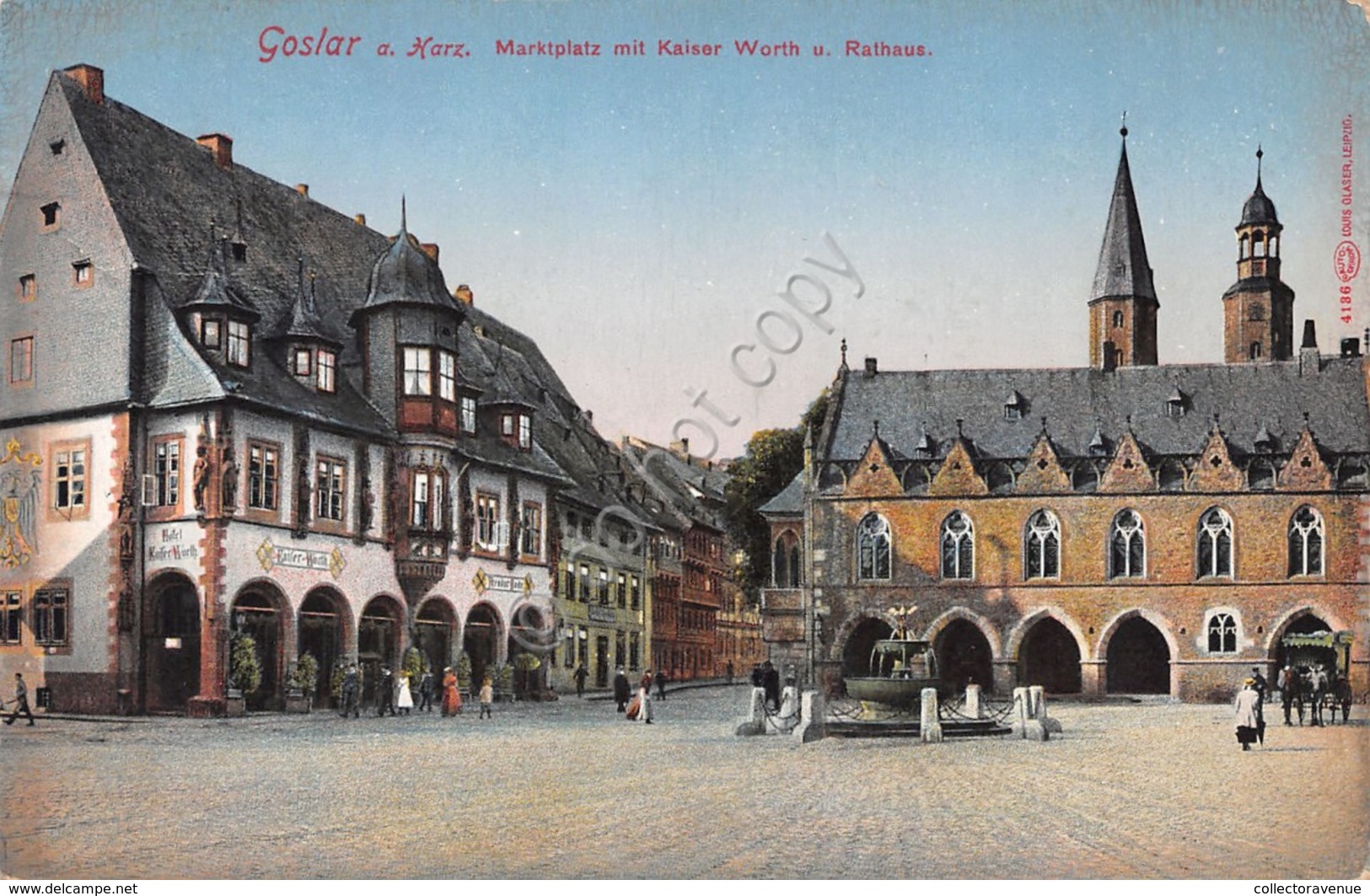 Cartolina Goslar Marktplatz Mit Kaiser Worth - Non Classificati