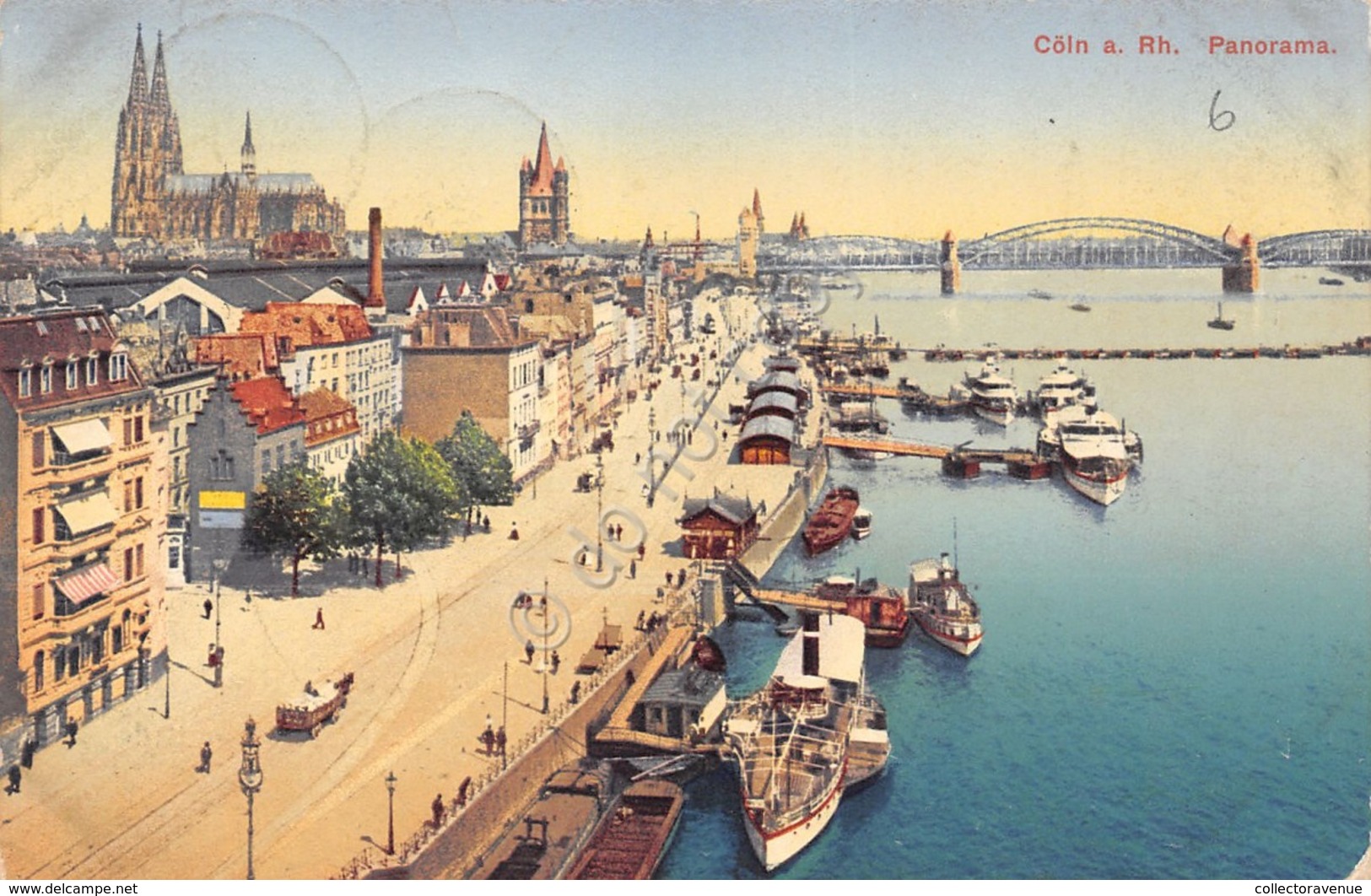 Cartolina Koln Panorama 1911 - Non Classificati