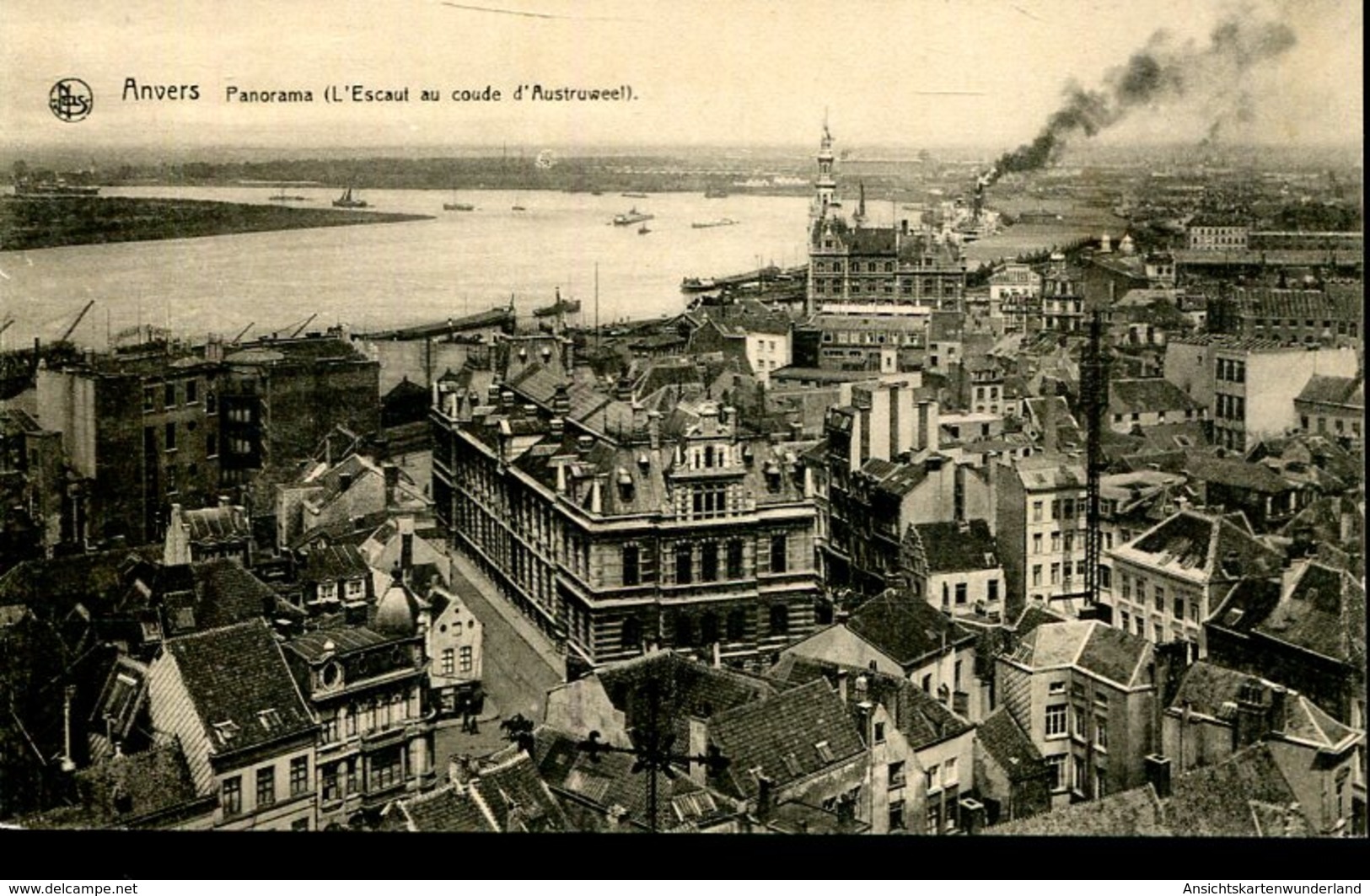 007590  Anvers - Panorama (L'Escaut Au Coude D'Austruweel) - Antwerpen