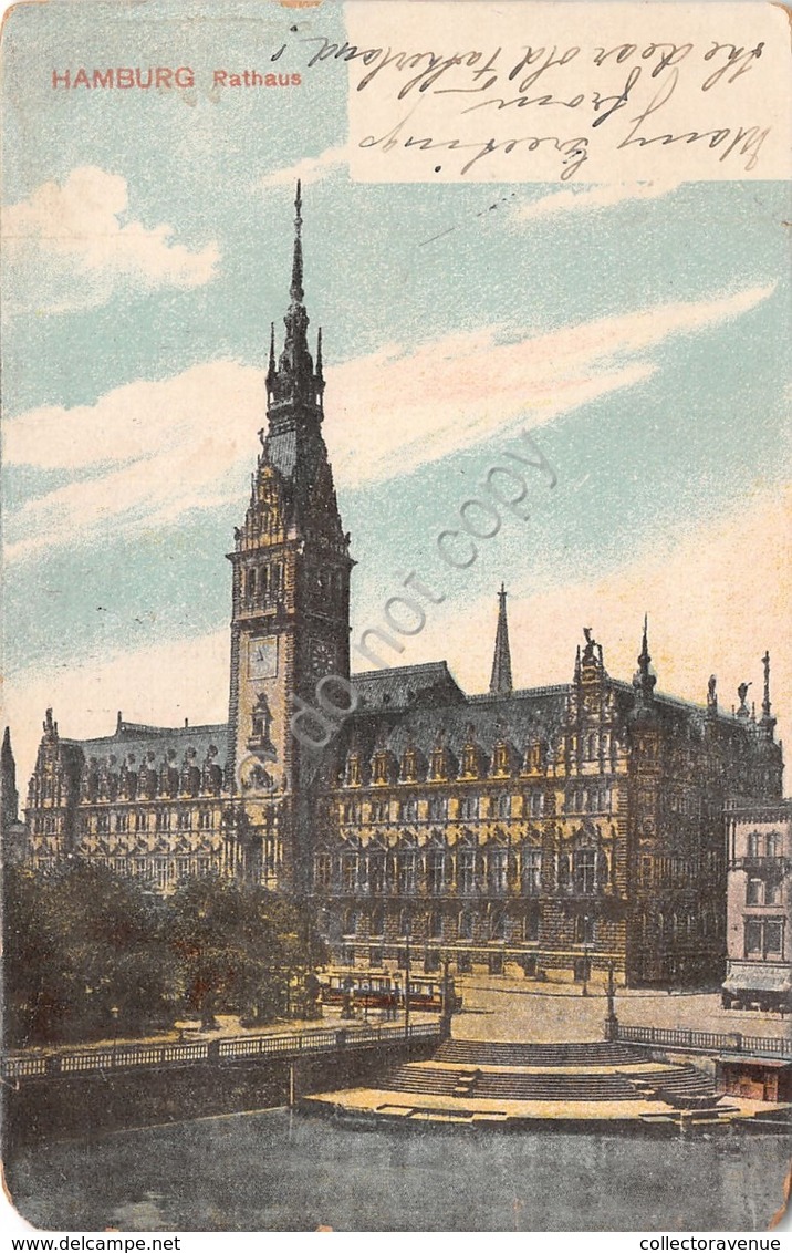 Cartolina Hamburg Rathaus Anni '10 - Non Classificati