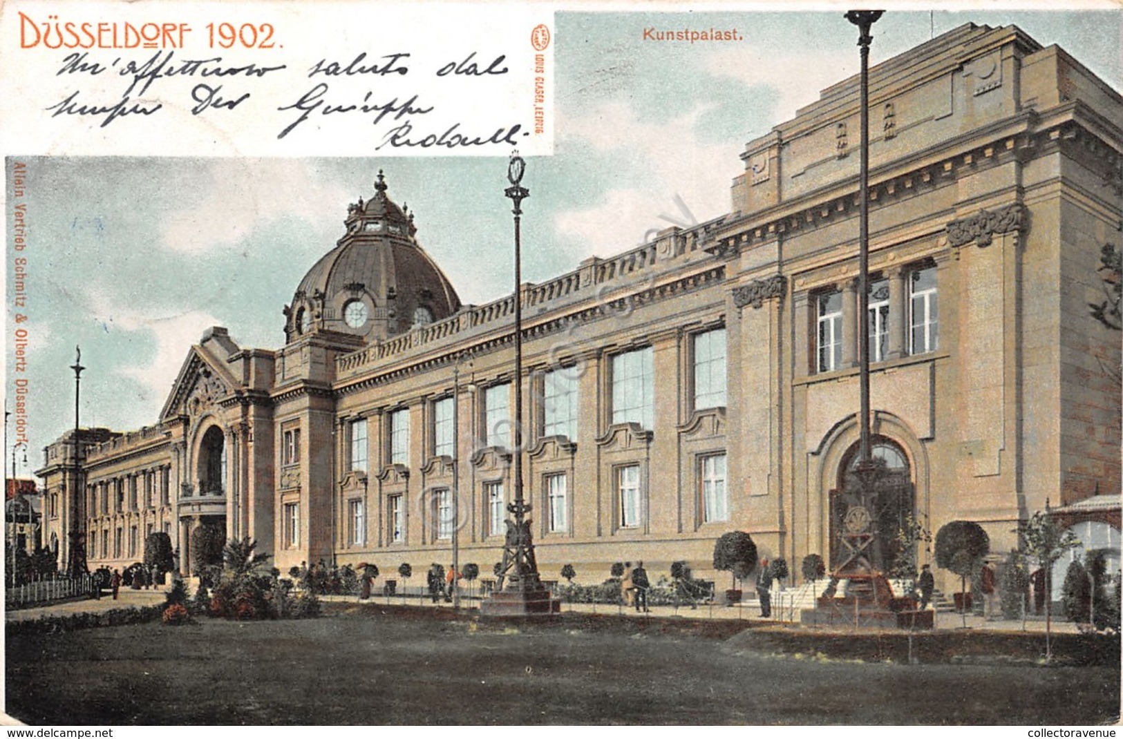 Cartolina Dusseldorf Kunstpalastrasse 1902 - Non Classificati