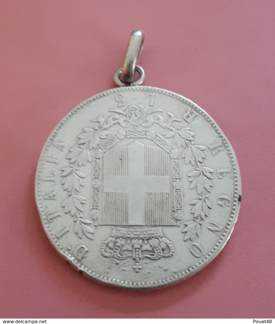 Médaille En Argent: VITTORIO EMANUELE: 1876: 5 Lire. - Autres & Non Classés