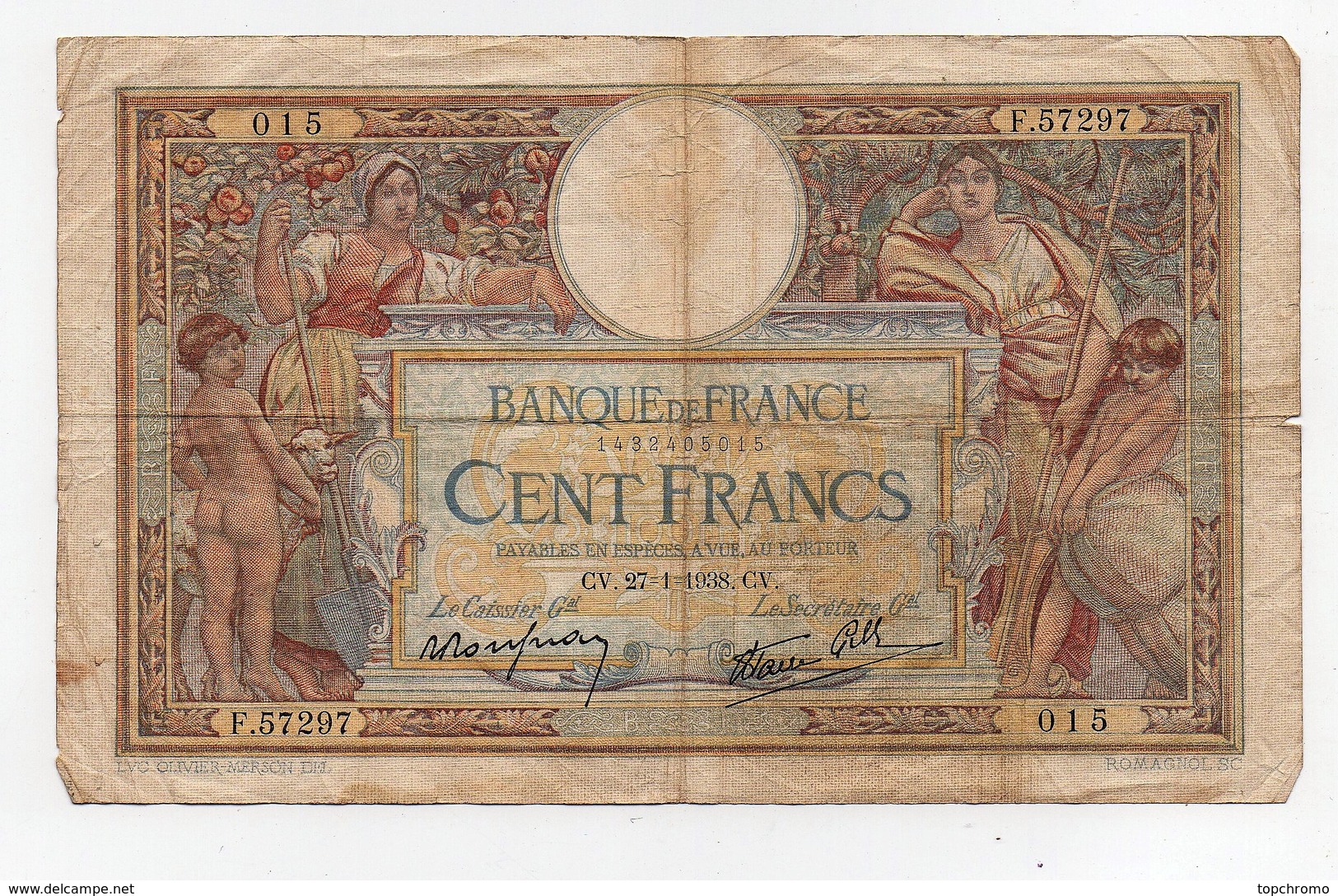 Billet Banque De France 10 Dix Francs 1932 Et 1940 100 Cent Francs 1938 (3 Billets) - Zonder Classificatie