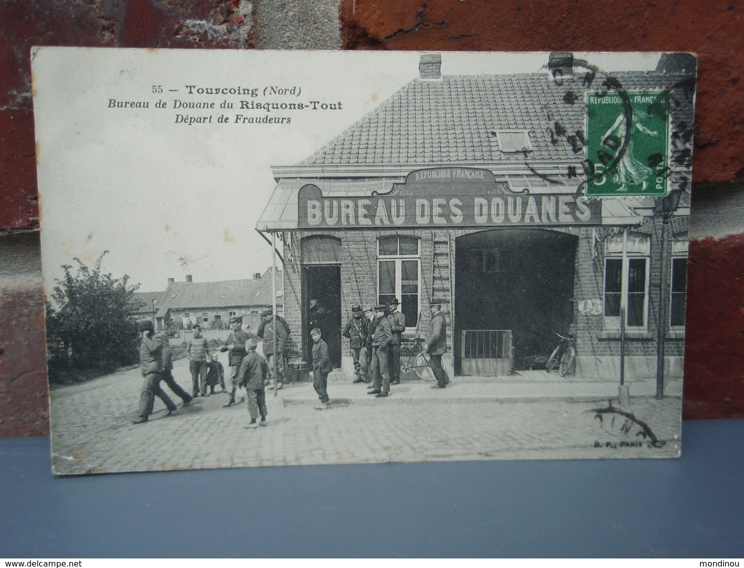 Cpa TOURCOING  Bureau De Douane Du Risquons-Tout Départ De Fraudeurs. 1921 - Tourcoing