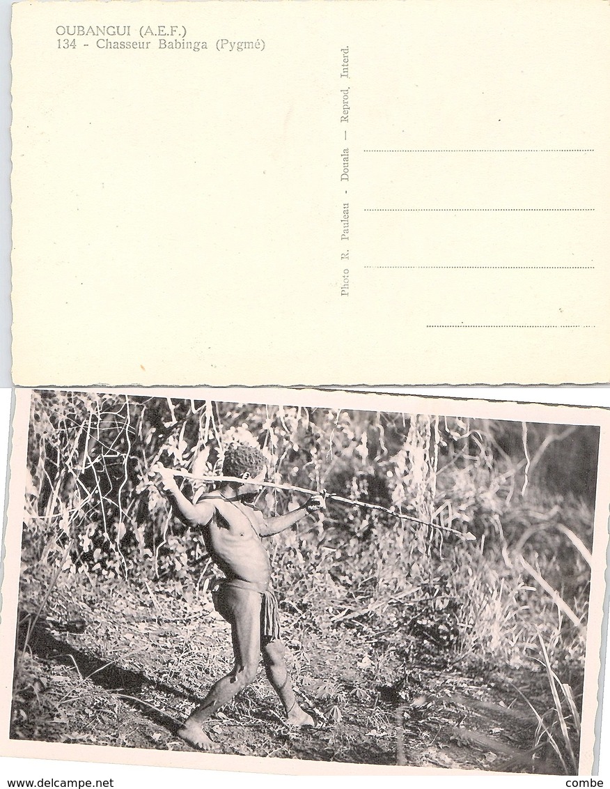 CARTE . OUBANGUI. CHASSEUR BABINGA PIGME - Unclassified