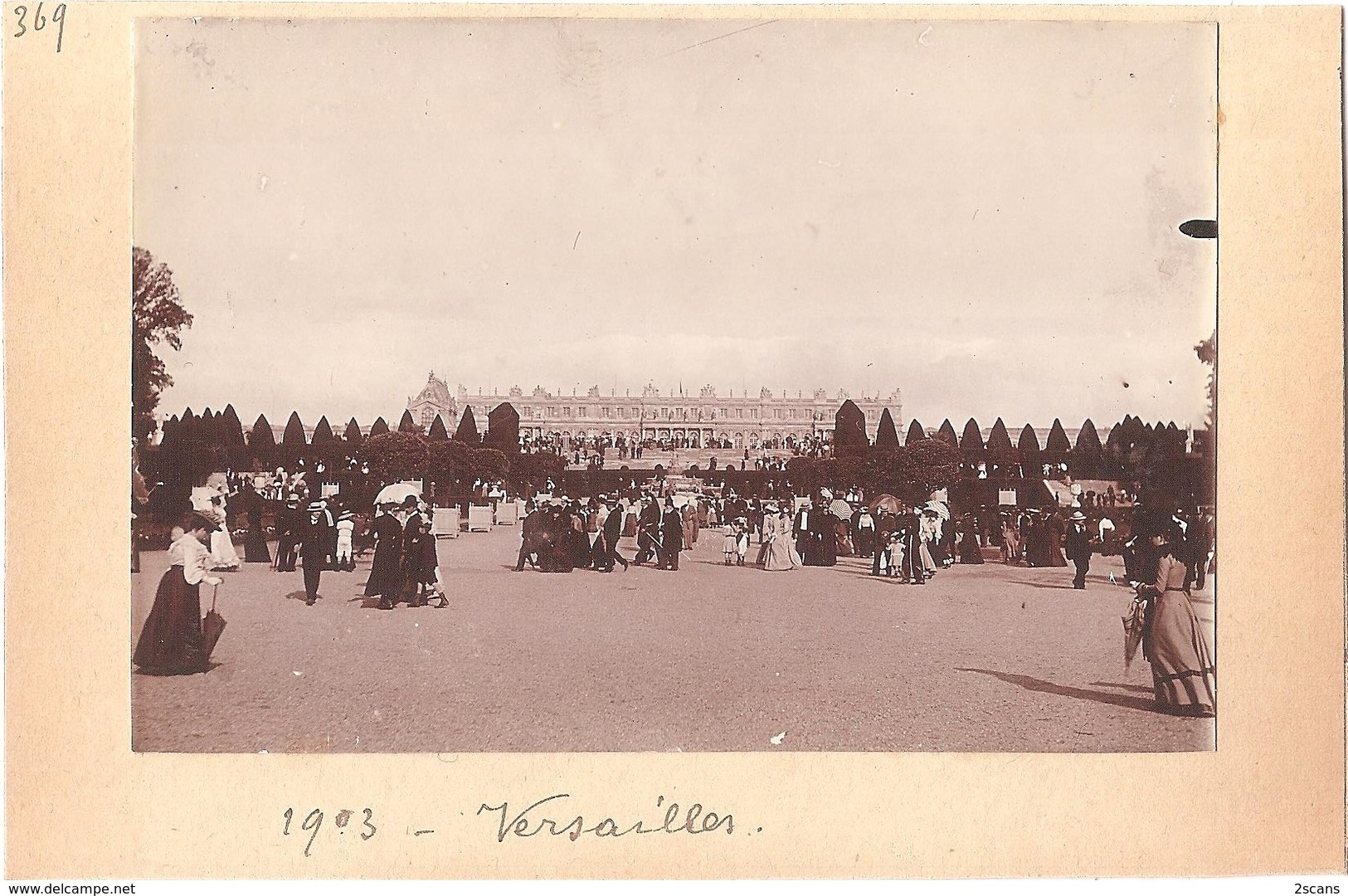 Dépt 78 - VERSAILLES - Château - Photographie Collée Sur Carton, 1903 - Photo - Versailles