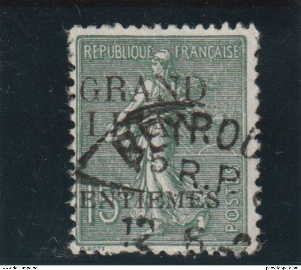 TIMBRE GRAND LIBAN Timbre De France De 1900 _ 21   N° 4  Surchargé Oblitéré Variété - Used Stamps