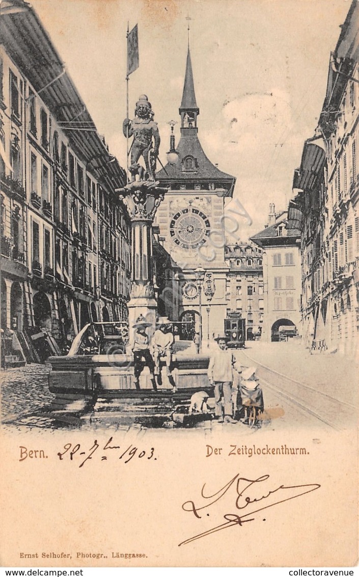 Cartolina Bern Der Zeitglockenthurm 1903 - Non Classificati