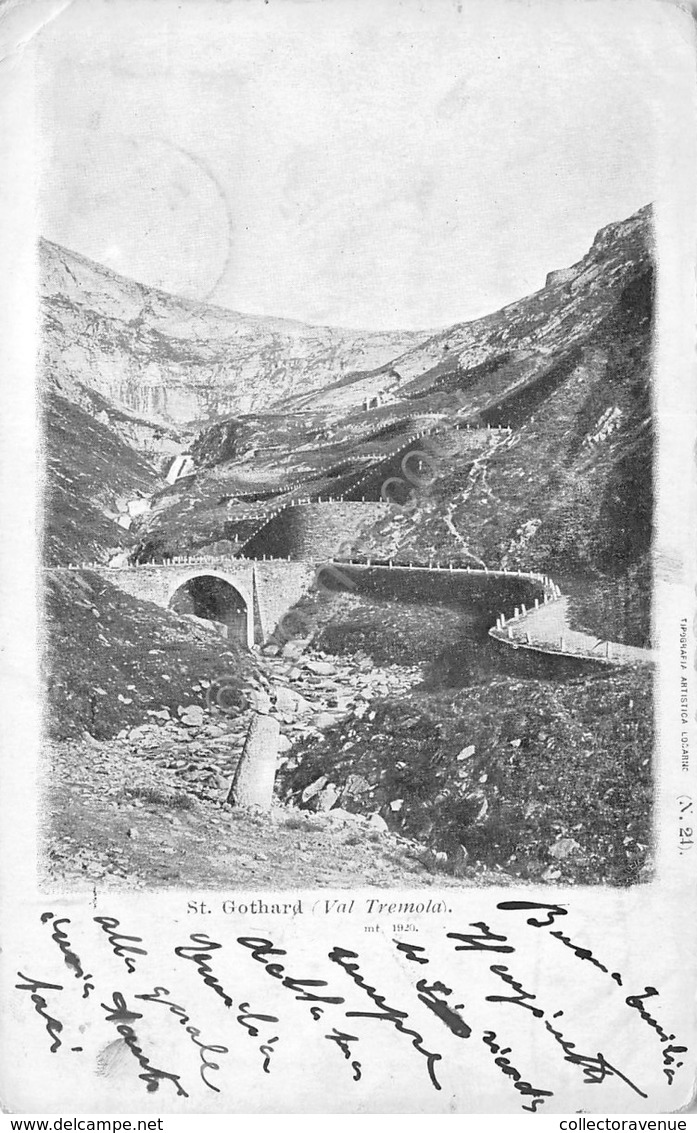 Cartolina St. Gothard Val Tremola 1900 - Non Classificati