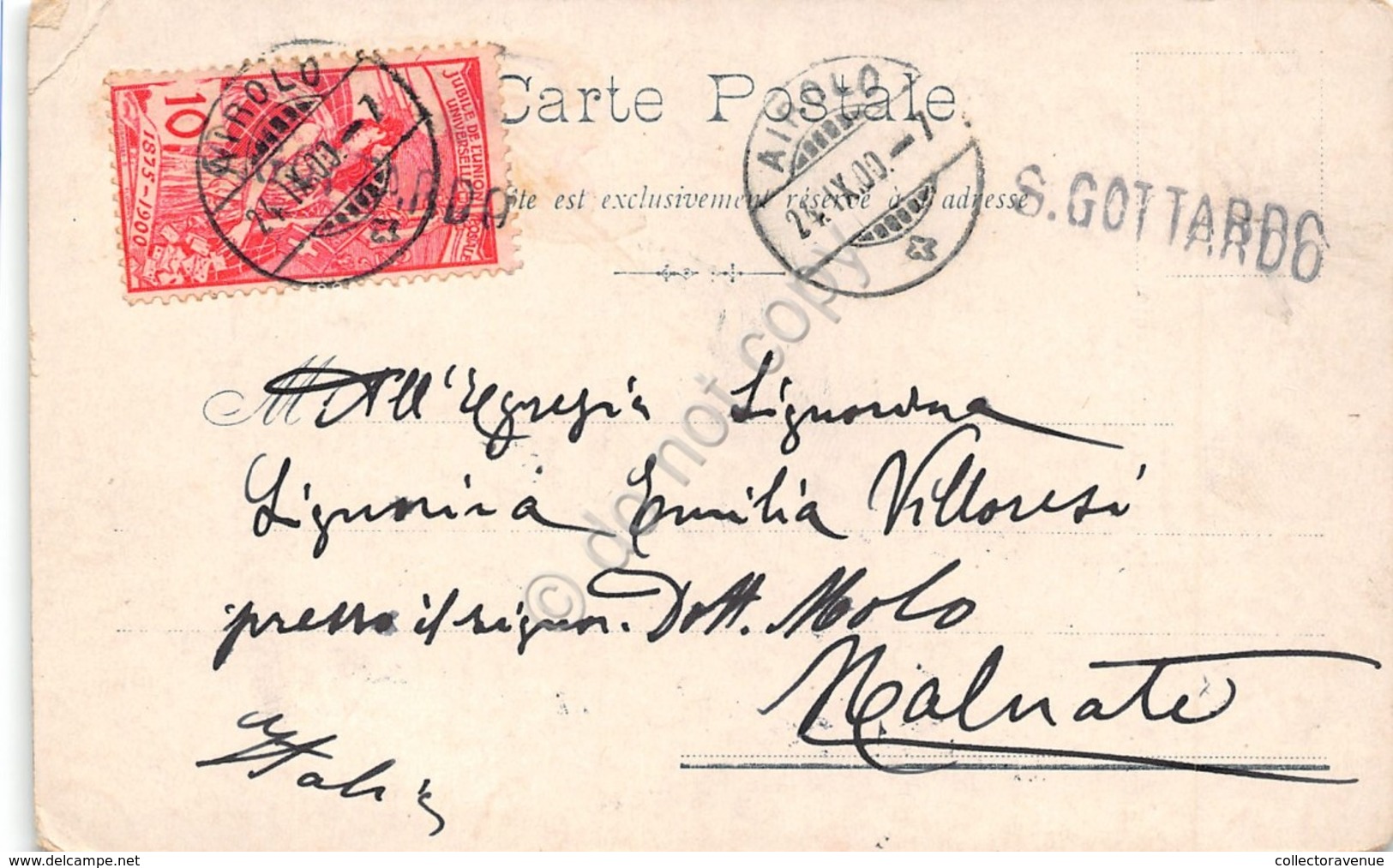 Cartolina St. Gothard Val Tremola 1900 - Non Classificati