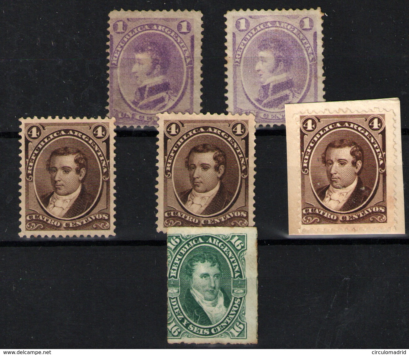 Argentina Nº 16/17 Y 34. Año 1867/73 - Unused Stamps