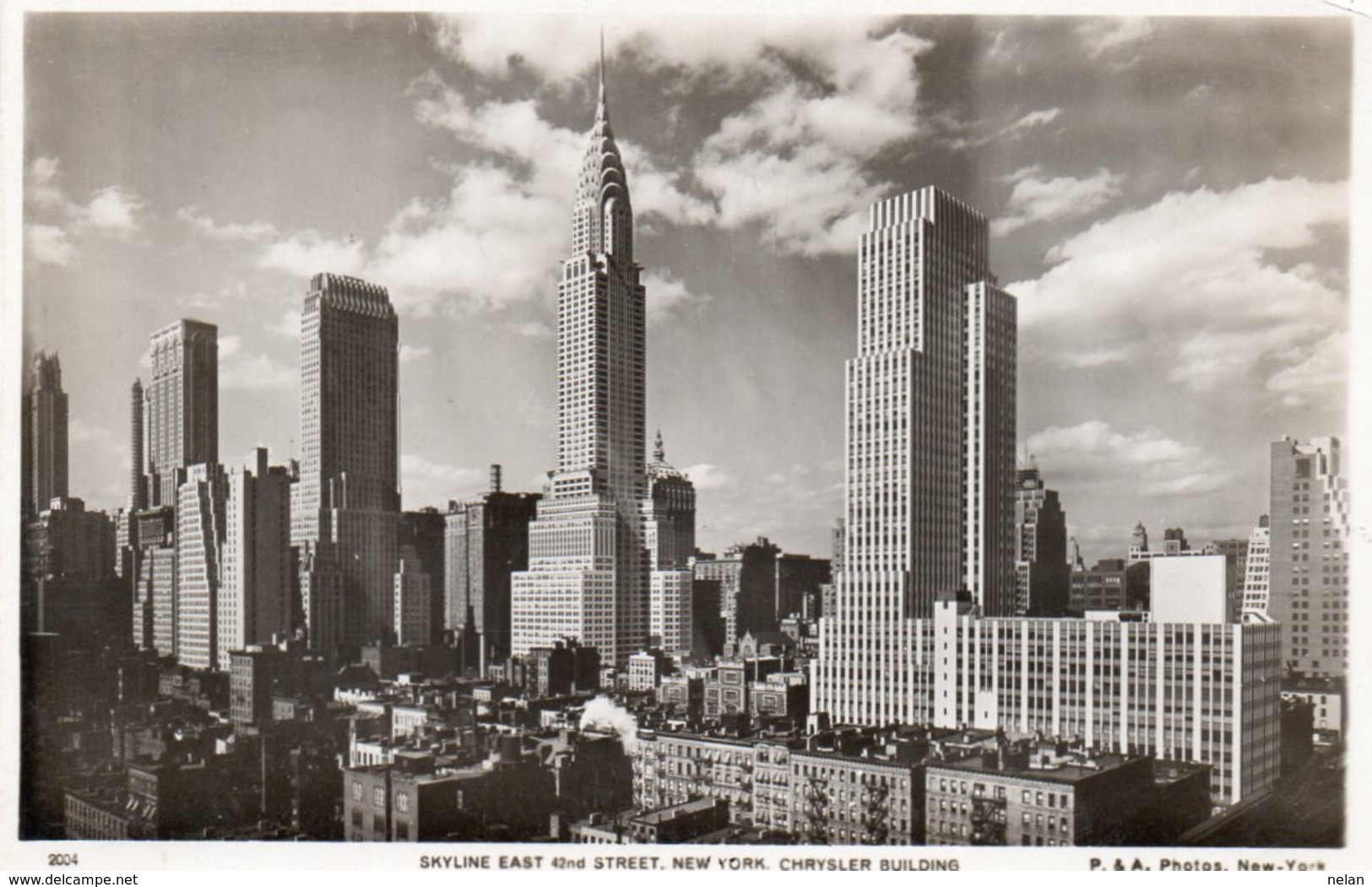 SKYLINE EAST-NEW YORK-CHRYSLER BUILDING-REAL PHOTO- NON VIAGGIATA - Chrysler Building
