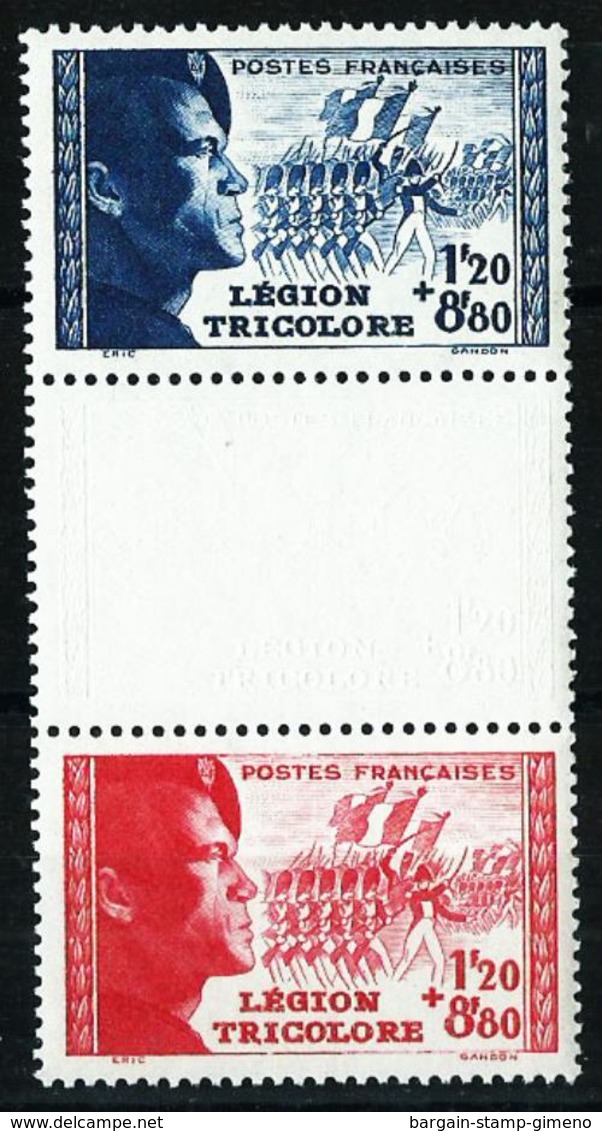 Francia Nº 566a (unidos Con Interpanel) Nuevo - Unused Stamps