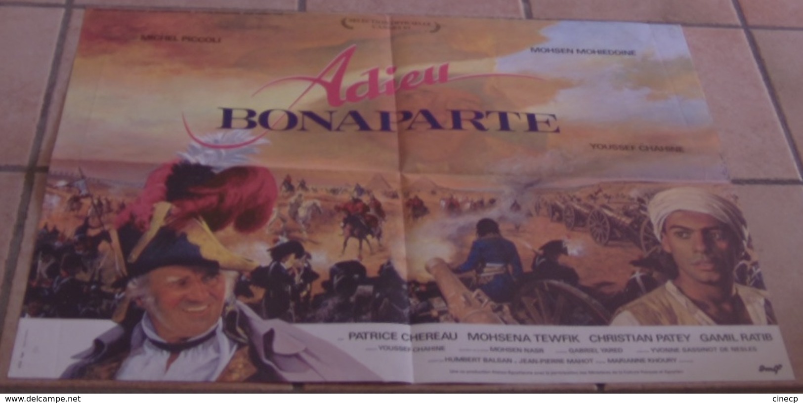 AFFICHE CINEMA ORIGINALE FILM ADIEU BONAPARTE Youssef CHAHINE PICCOLI CHEREAU 1985 MASCII NAPOLEON - Affiches & Posters