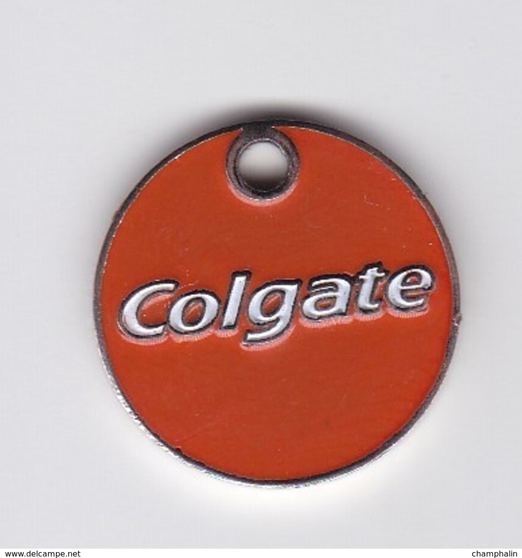 Jeton De Caddie En Métal - Colgate - Dentifrice - Hygiène - Munten Van Winkelkarretjes