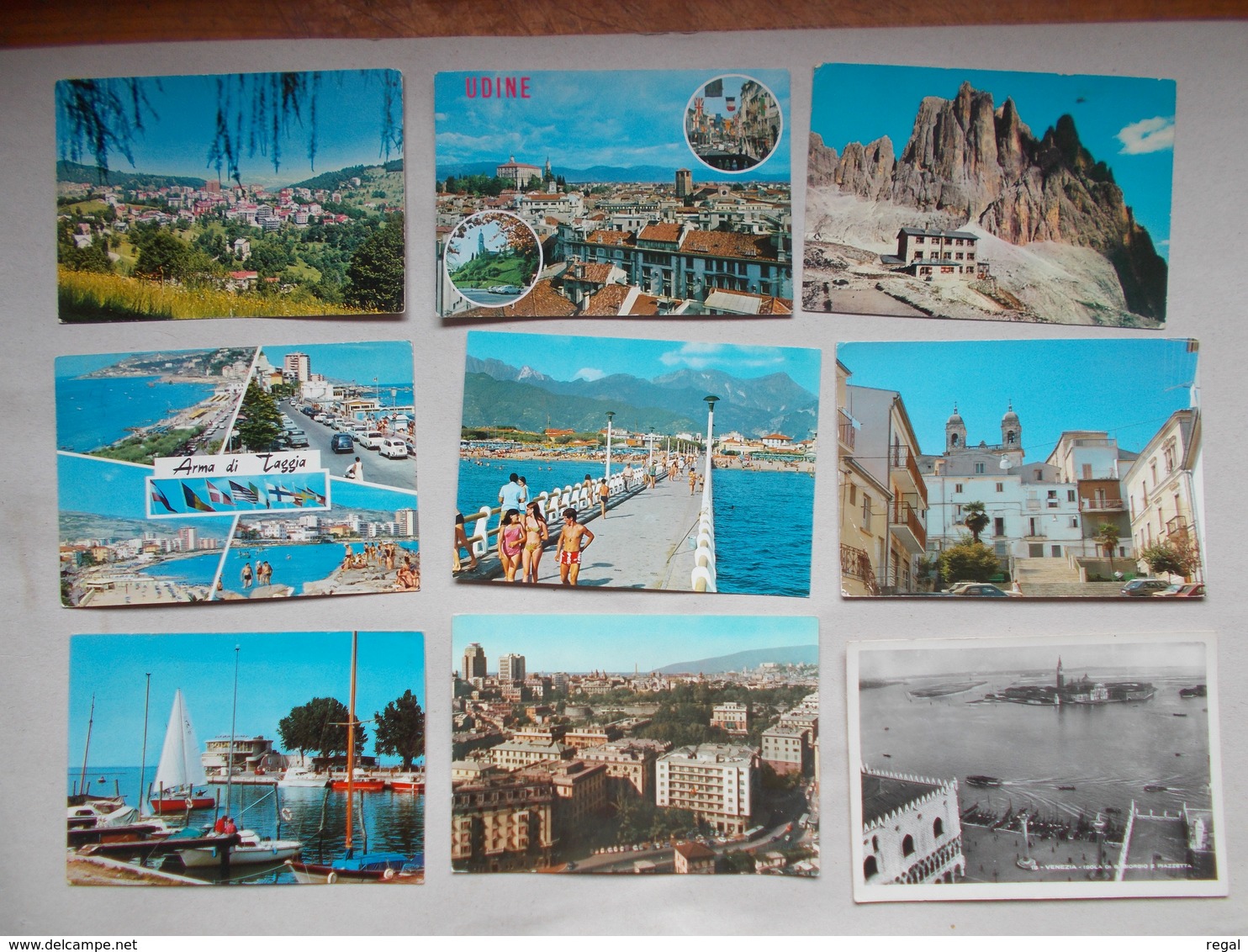 LOT DE 1000 CARTES POSTALES D'ITALIE - 500 Cartoline Min.