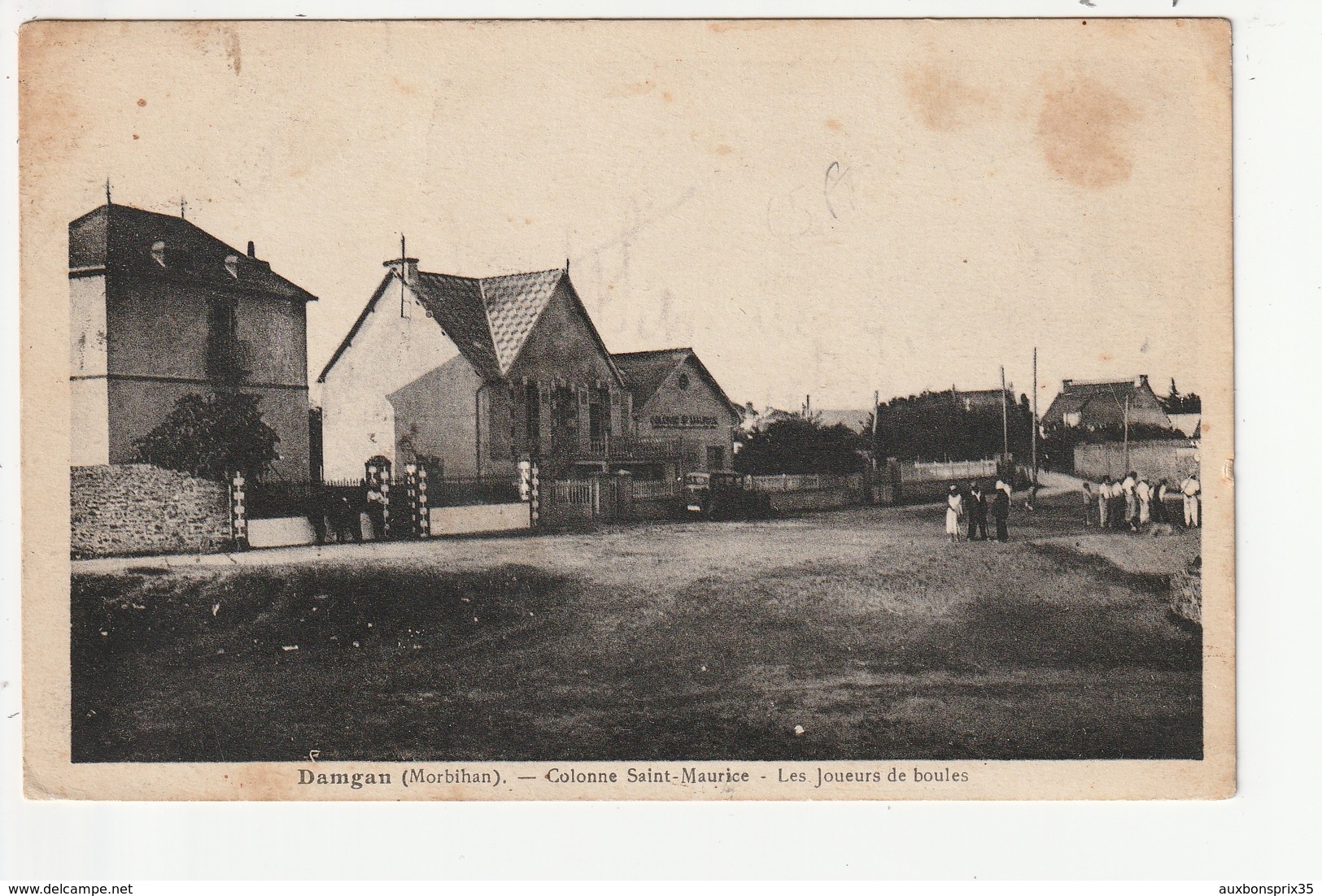 DAMGAN - COLONNE SAINT MAURICE - LES JOUEURS DE BOULES - 56 - Damgan