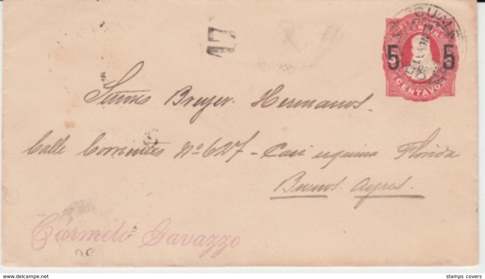 USED LETTER 1891 - Entiers Postaux