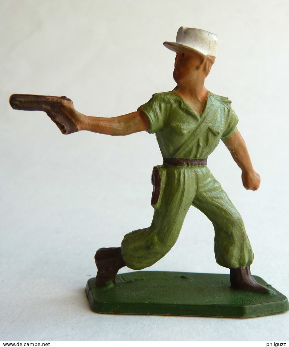 SOLDAT FIGURINE FIG STARLUX LEGIONNAIRE 84 TIREUR REVOLVER 1955 (2) - Starlux