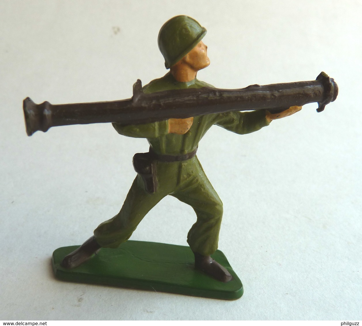 SOLDAT FIGURINE FIG FIG STARLUX 1954 FANTASSIN 11 BAZOOKA (2) Terrasse Verte - Starlux