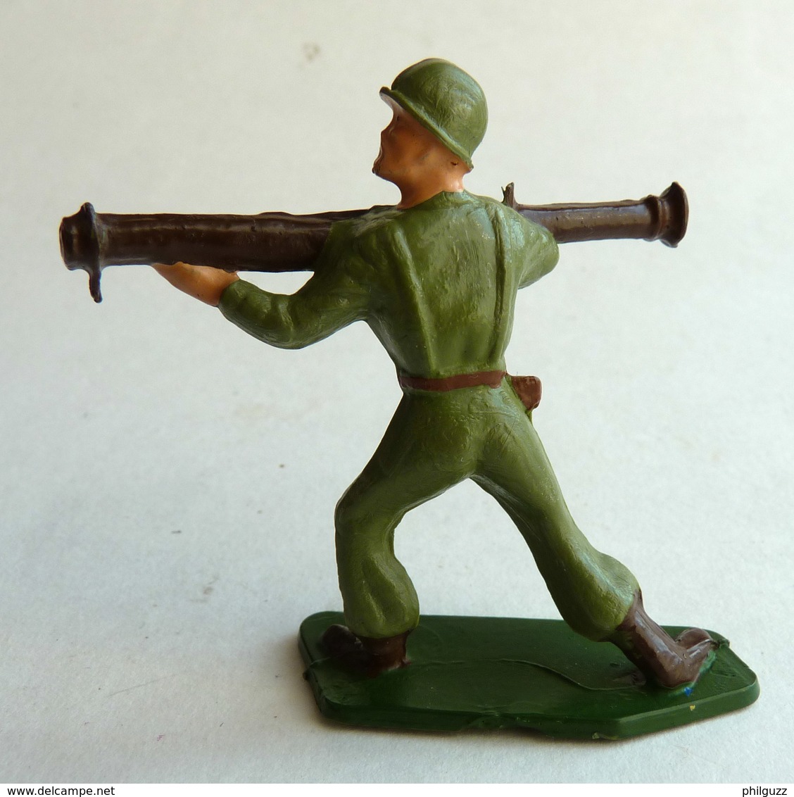 SOLDAT FIGURINE FIG FIG STARLUX 1954 FANTASSIN 11 BAZOOKA (3) Terrasse Verte - Starlux