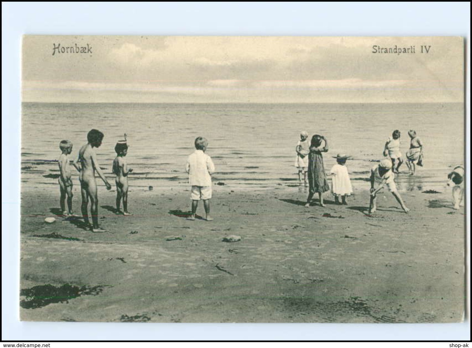 Y10543/ Hornbaek  STrandpartie Dänemark AK 1908 - Danemark