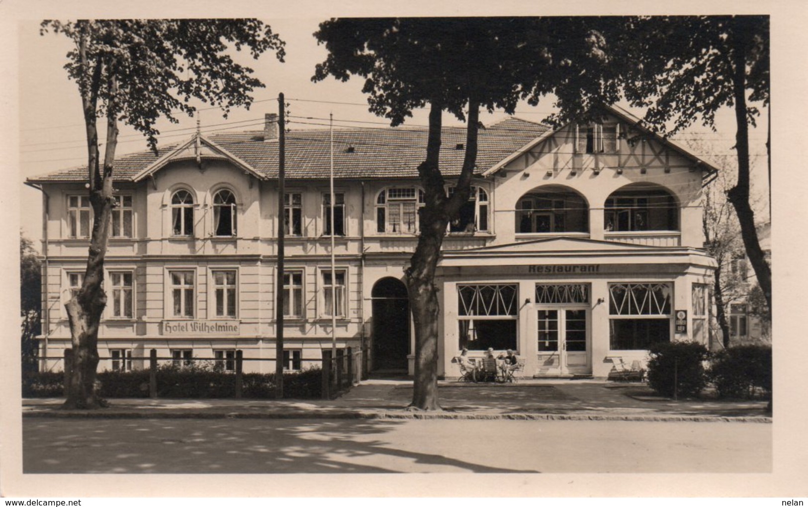 HOTEL WILHELMINE-GERMANY-FOTOHAUS ELITE-OSTSEEBAD KUHLUNGSBO-1953 - Fotografie