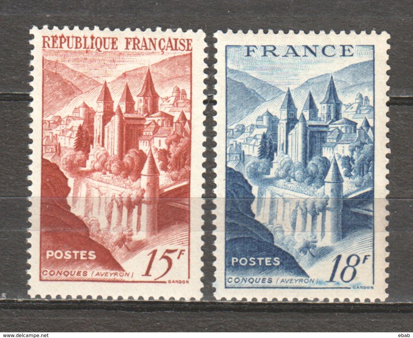 France 1947 Mi 823-824 MNH - Unused Stamps