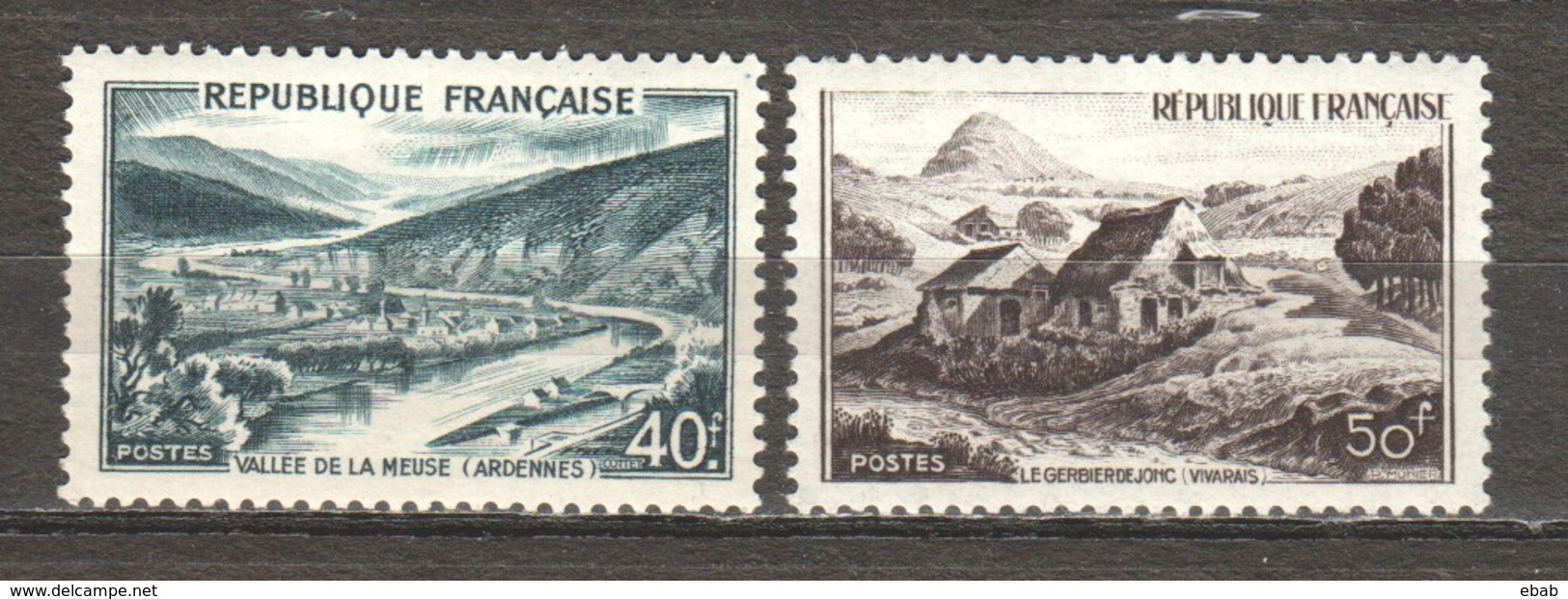 France 1949 Mi 859-860 MLH - Unused Stamps