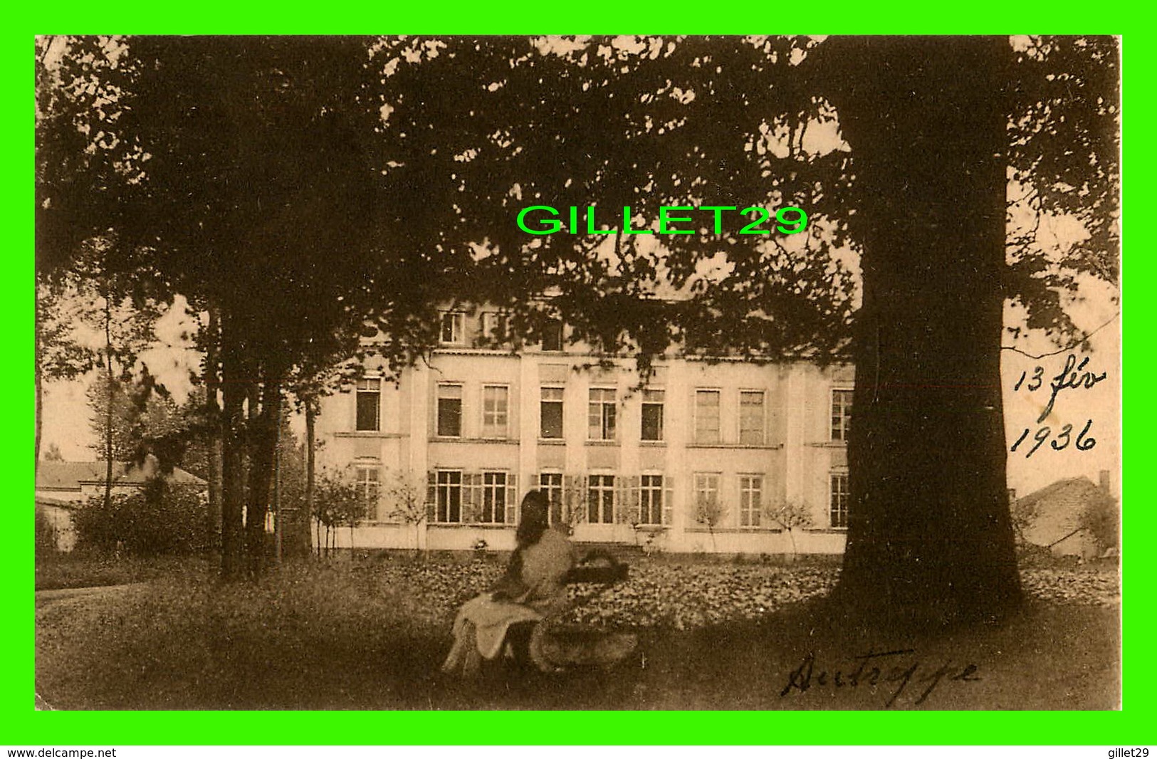 ORMEIGNIES, BELGIQUE - WHITE FATHERS' SEMINARY - THE HOUSE FROM THE NORTH - CIRCULÉE EN 1936 - ANIMÉE - - Ath