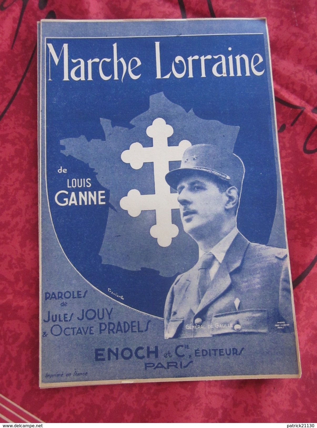 LIVRET MARCHE LORRAINE GENERAL DE GAULLE CROIX DE LORRAINE - Altri & Non Classificati
