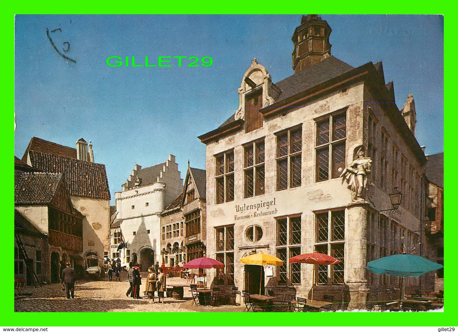 BRUXELLES, BELGIQUE - EXPOSITION UNIVERSELLE DE BRUXELLES 1958 - PLAN MAISON ANVERSOISE DE STYLE RENAISSANCE - CIRCULÉE - Expositions Universelles