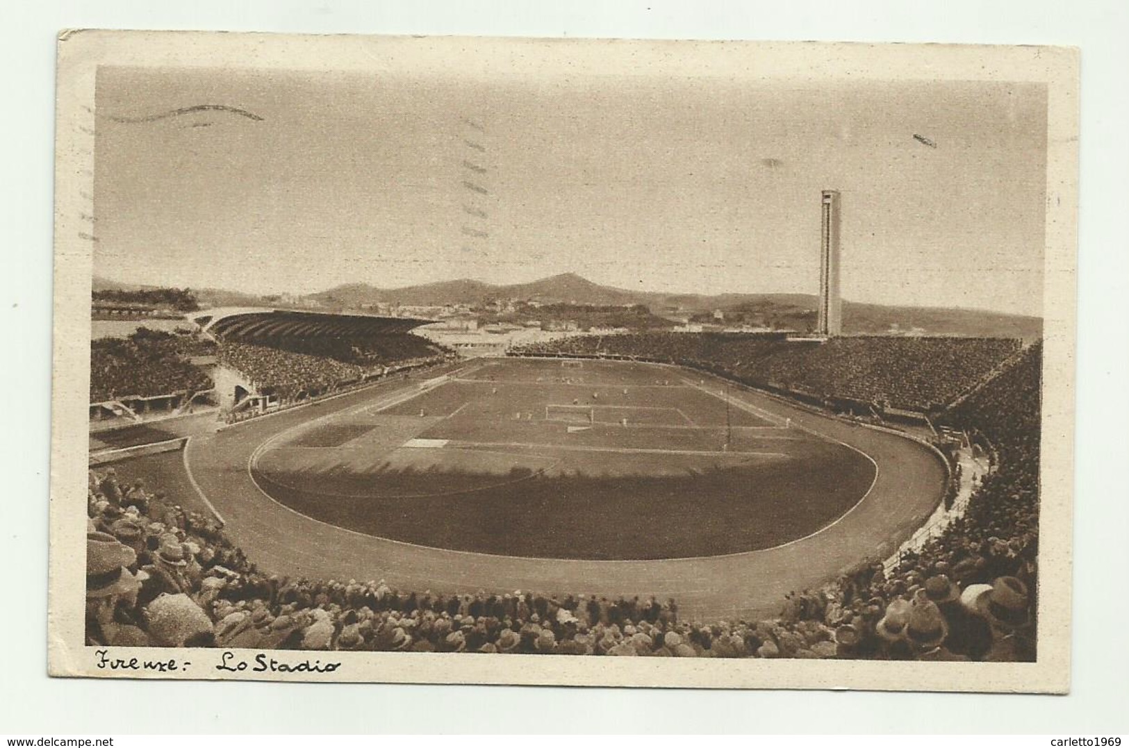 FIRENZE - LO STADIO A.FRANCHI 1934  VIAGGIATA FP - Firenze (Florence)