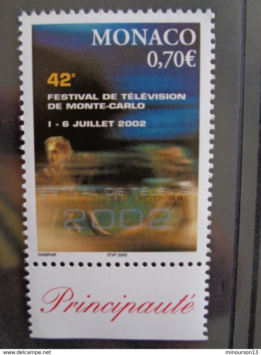 MONACO 2002 Y&T N° 2351 ** - 42e FESTIVAL DE TELEVISION DE MONTE CARLO - Unused Stamps