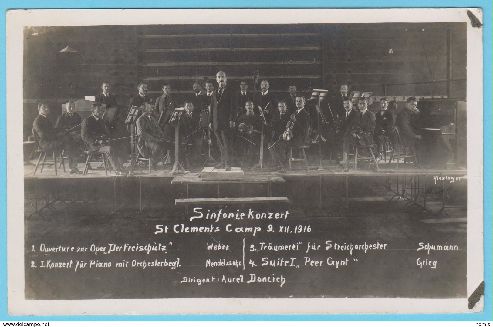 J.M. 28 - Carte Photo - 01 - Orchestre Camp De Prisonniers Allemands De St Clément à Malte - Malte