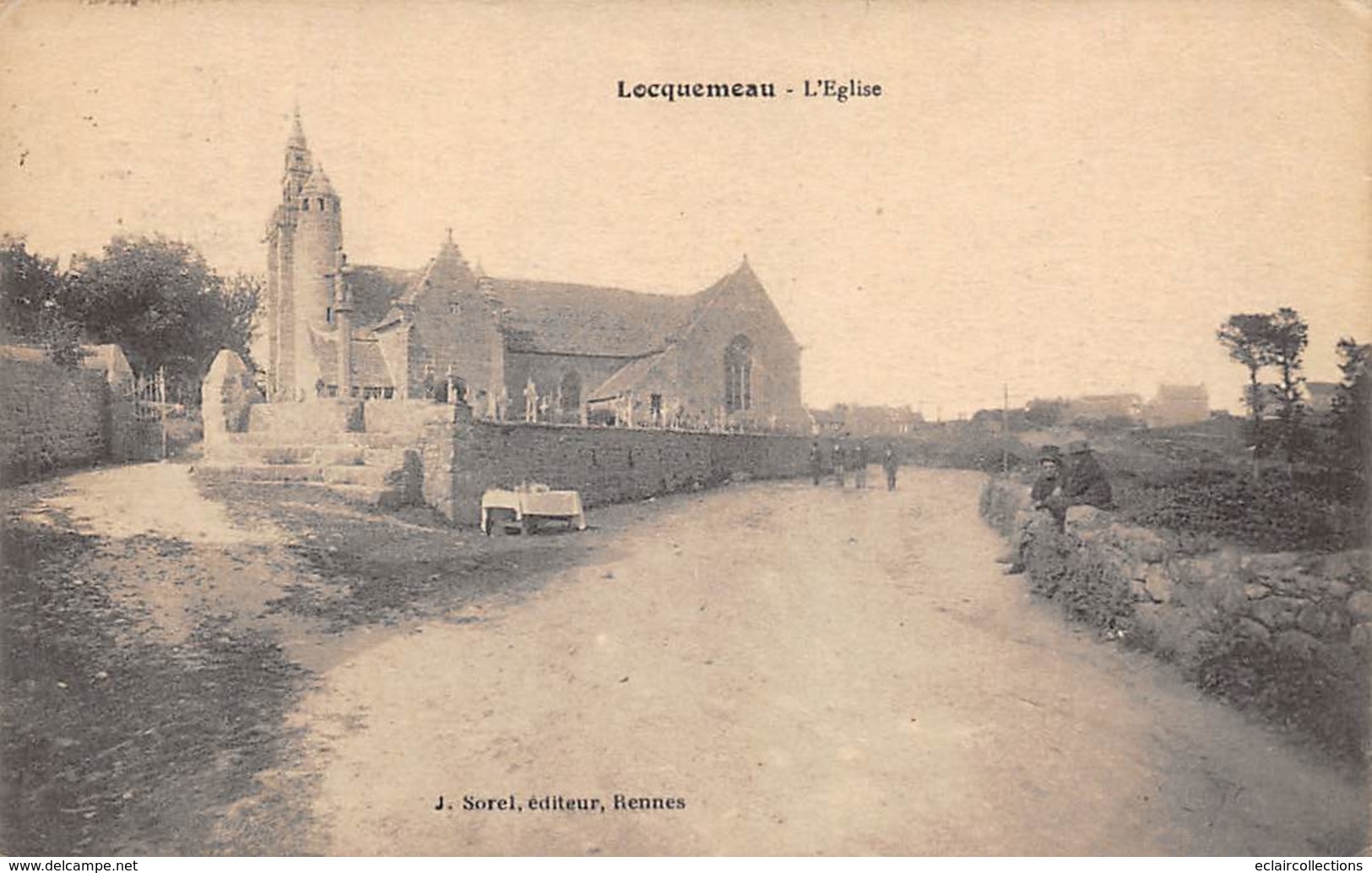 Locquémeau       22          Eglise Et Cimetière       (voir Scan) - Andere & Zonder Classificatie