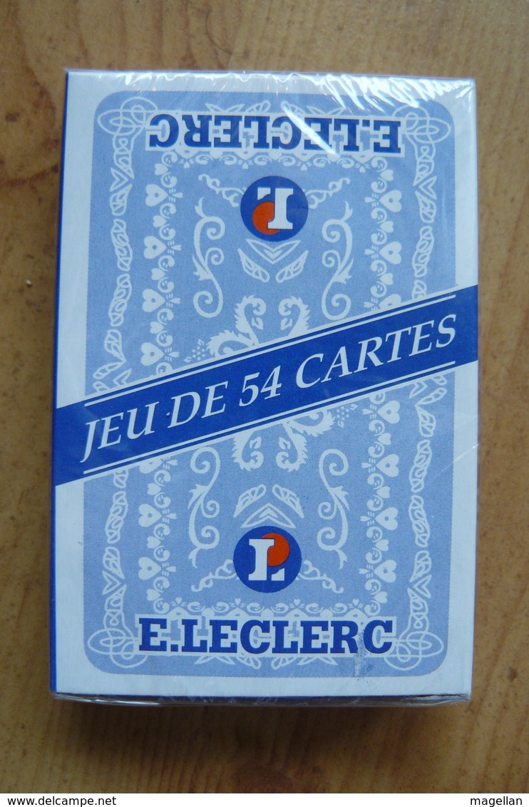 Jeu De 54 Cartes Neuf Sous Blister - Publicité E. Leclerc - Grande Distribution - 54 Carte