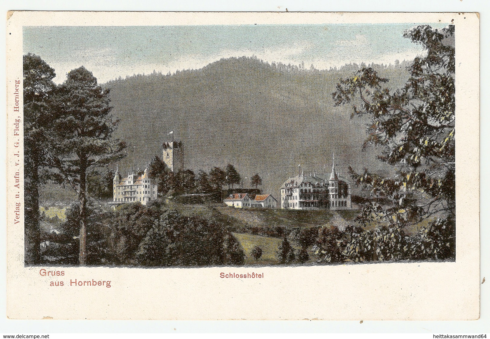 AK Gruss Aus Hornberg Schlosshotel Verlag U. Aufn. V. J. G. Fleig, Hornberg - Hornberg