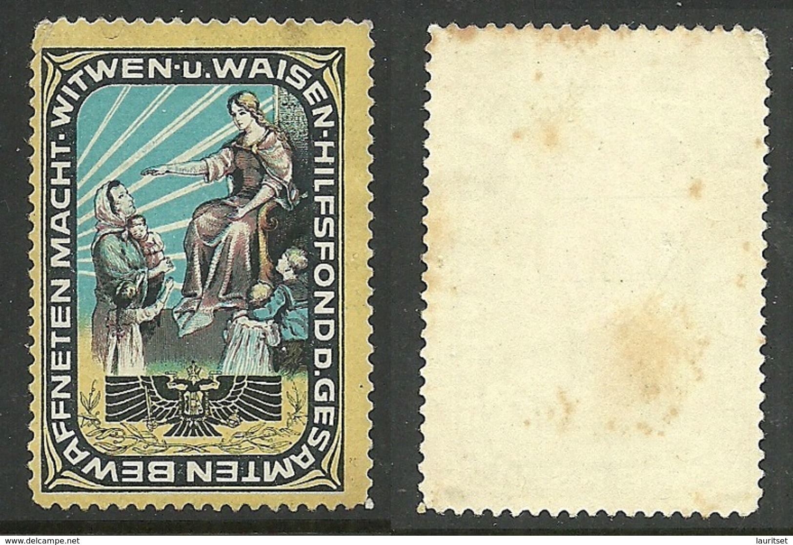 AUSTRIA Ca 1910 Charity Wohlfahrt Poster Stamp Vignette - Vignetten (Erinnophilie)